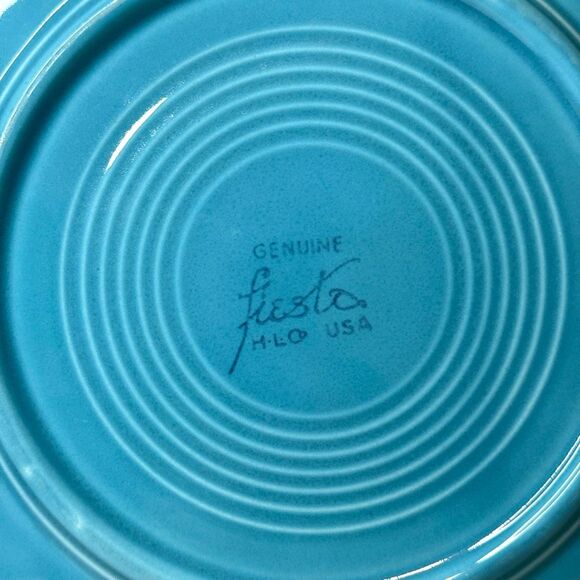 Vintage Fiesta Turquoise 9” Luncheon Plate - Picture 5 of 6